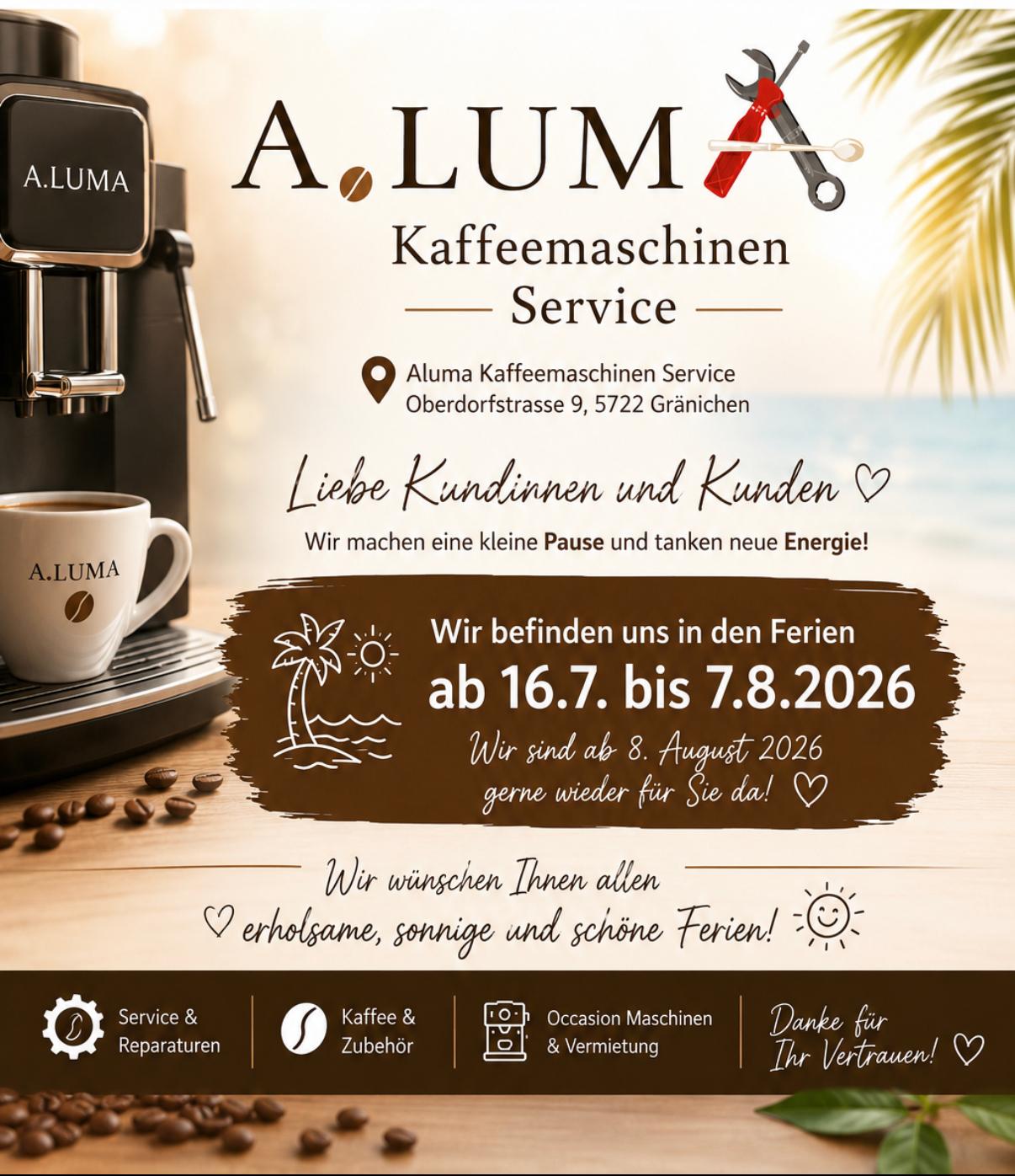 Ferien Hinweis
